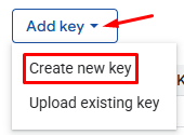 Generating a JSON Key in the Google Cloud Console