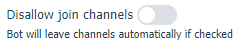 Disabling adding to channels