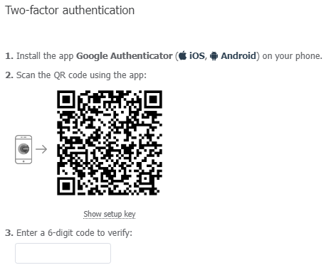 Configuring two-factor authentication